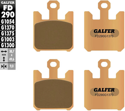 Galfer Bremsbeläge FD290 Bremsbelag FD290 G1370 Sint.Metal Street