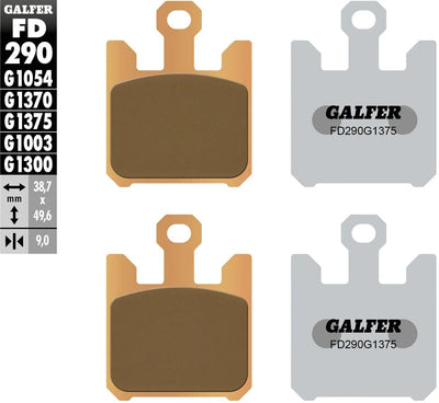 Galfer Bremsbeläge FD290 Bremsbelag FD290 G1375 Sint.Metal Str: SP.