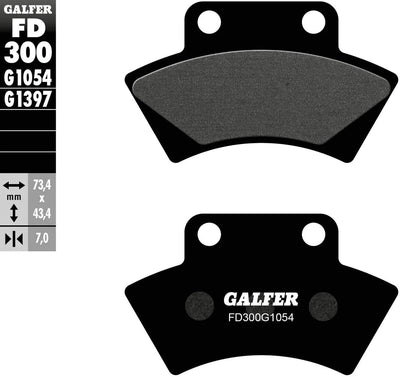 Galfer Bremsbeläge FD300 Bremsbelag FD300 G1054 Bio-Standard