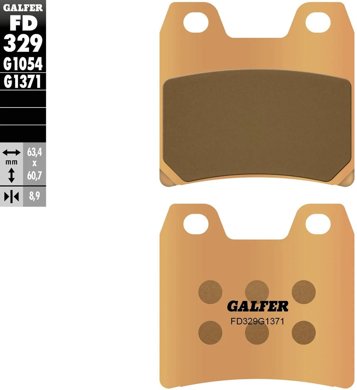 Galfer Bremsbeläge fd329 Bremsbelag fd329 g1371 Sint.Metal Street