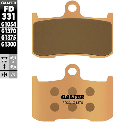 Galfer Bremsbeläge fd331 Bremsbelag fd331 g1370 Sint.Metal Street
