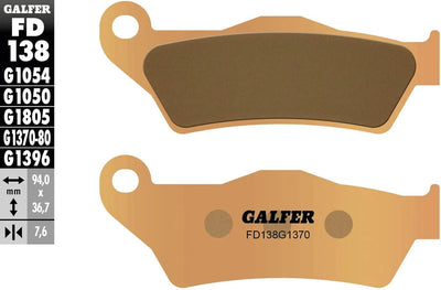 Galfer Bremsbeläge fd138 Bremsbelag fd138 g1370 Sintermetall