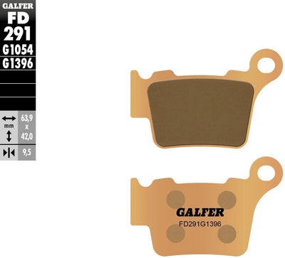 Galfer Bremsbeläge FD291 Bremsbelag FD291 G1396 Sint.Metal Offroad