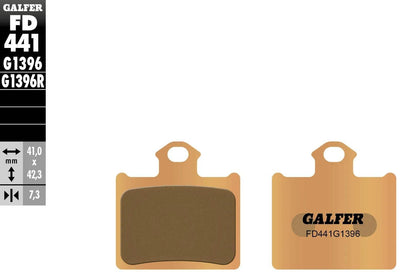Galfer Bremsbeläge FD441 Bremsbelag FD441 G1396 Sint.Metal Offroad