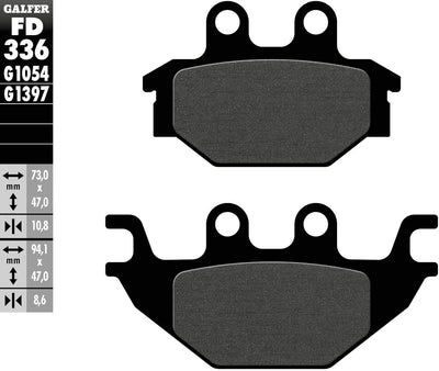 Galfer Bremsbeläge FD336 Bremsbelag FD336 G1054 Bio-Standard