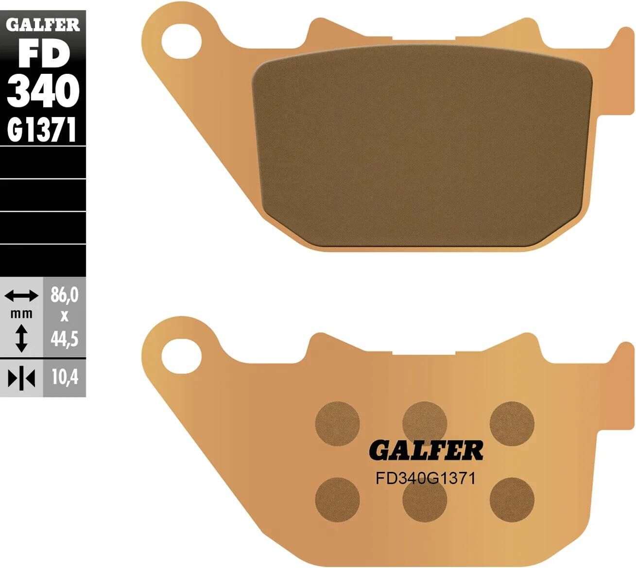 Galfer Bremsbeläge fd340 Bremsbelag fd340 g1371 Sint.Metal Street