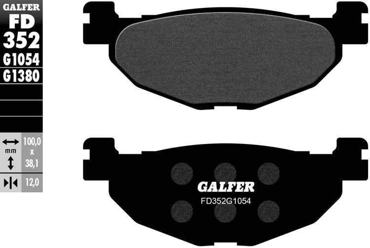Galfer Bremsbeläge FD352 Bremsbelag FD352 G1054 Bio-Standard