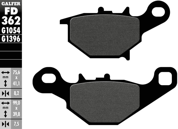 Galfer Bremsbeläge FD362 Bremsbelag FD362 G1054 Bio-Standard