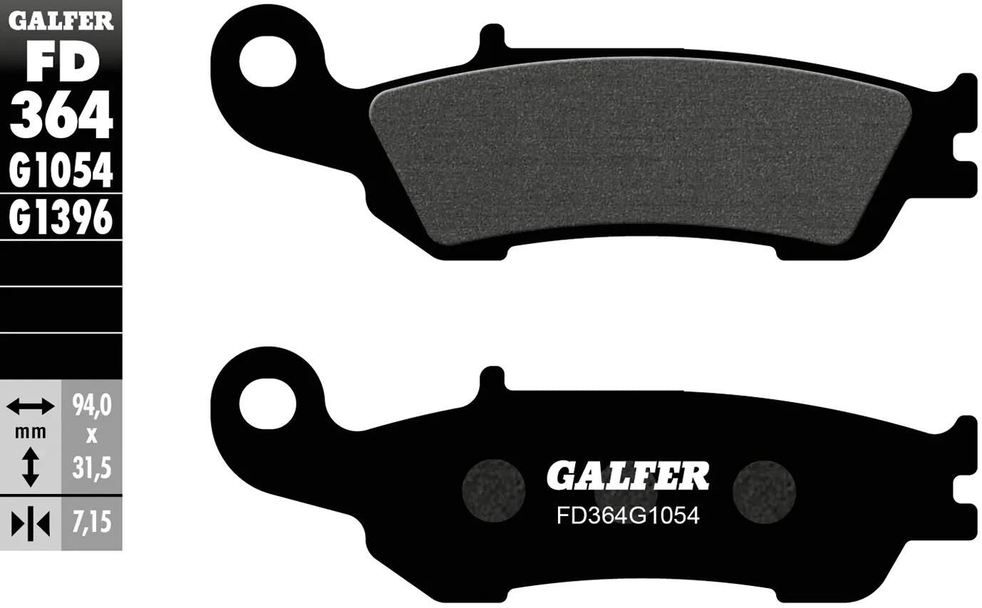 Galfer Bremsbeläge fd364 Bremsbelag fd364 g1054 organischer Standard