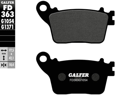 Galfer Bremsbeläge FD363 Bremsbelag FD363 G1054 Bio-Standard