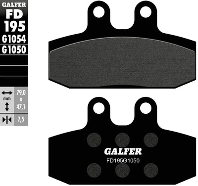 Galfer Bremsbeläge FD195 Bremsbelag FD195 G1050 Bio-Roller