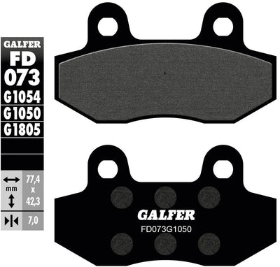 Galfer Bremsbeläge fd073 Bremsbelag fd 073 g1050 organisch