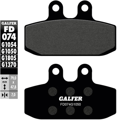 Galfer Bremsbeläge fd074 Bremsbelag fd074 g1050 organisch