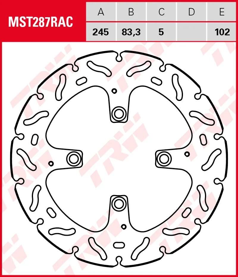 TRW -Rotor MST287RAC Starr