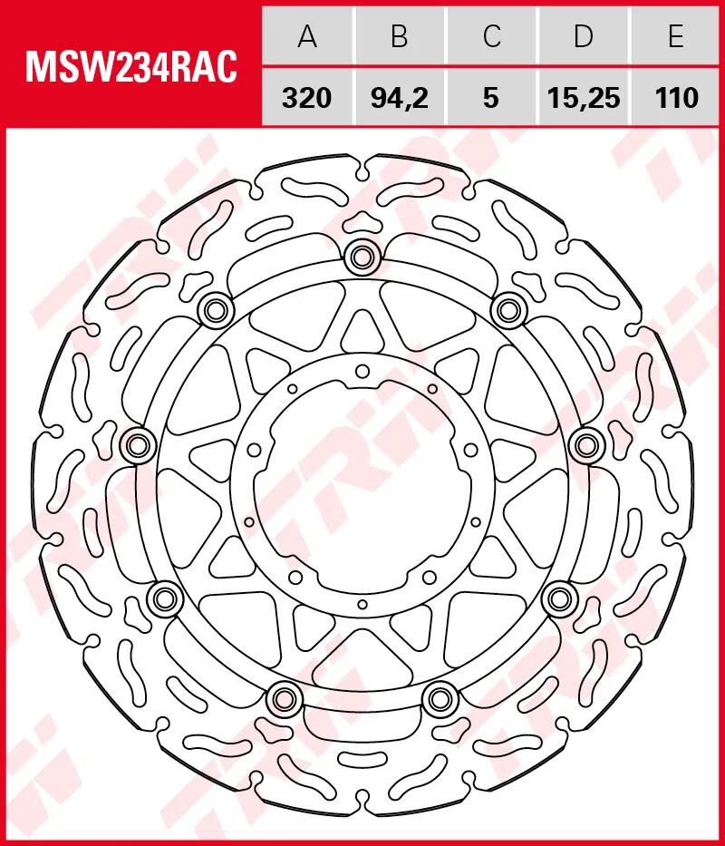 TRW -Rotor MSW234RAC Schwimmend