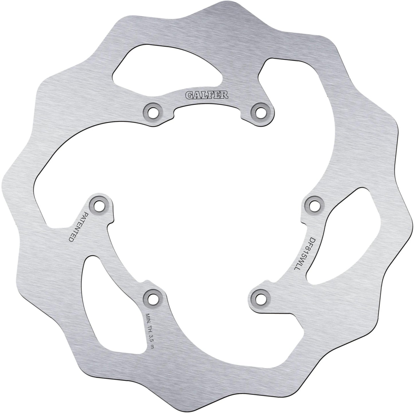 Galfer Bremsscheibe DF815 Rotor DF815 wird im Gelände starr und schlammig sein