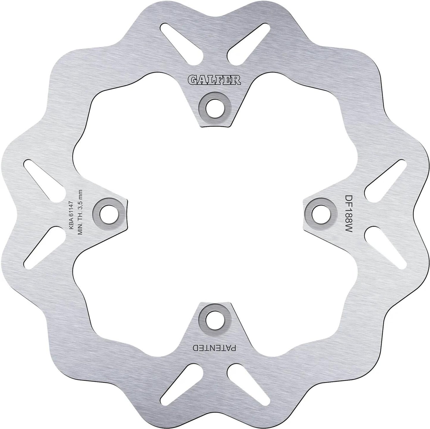 Galfer Wave-Bremsscheibe DF188 Rotor DF188 Typ W starr