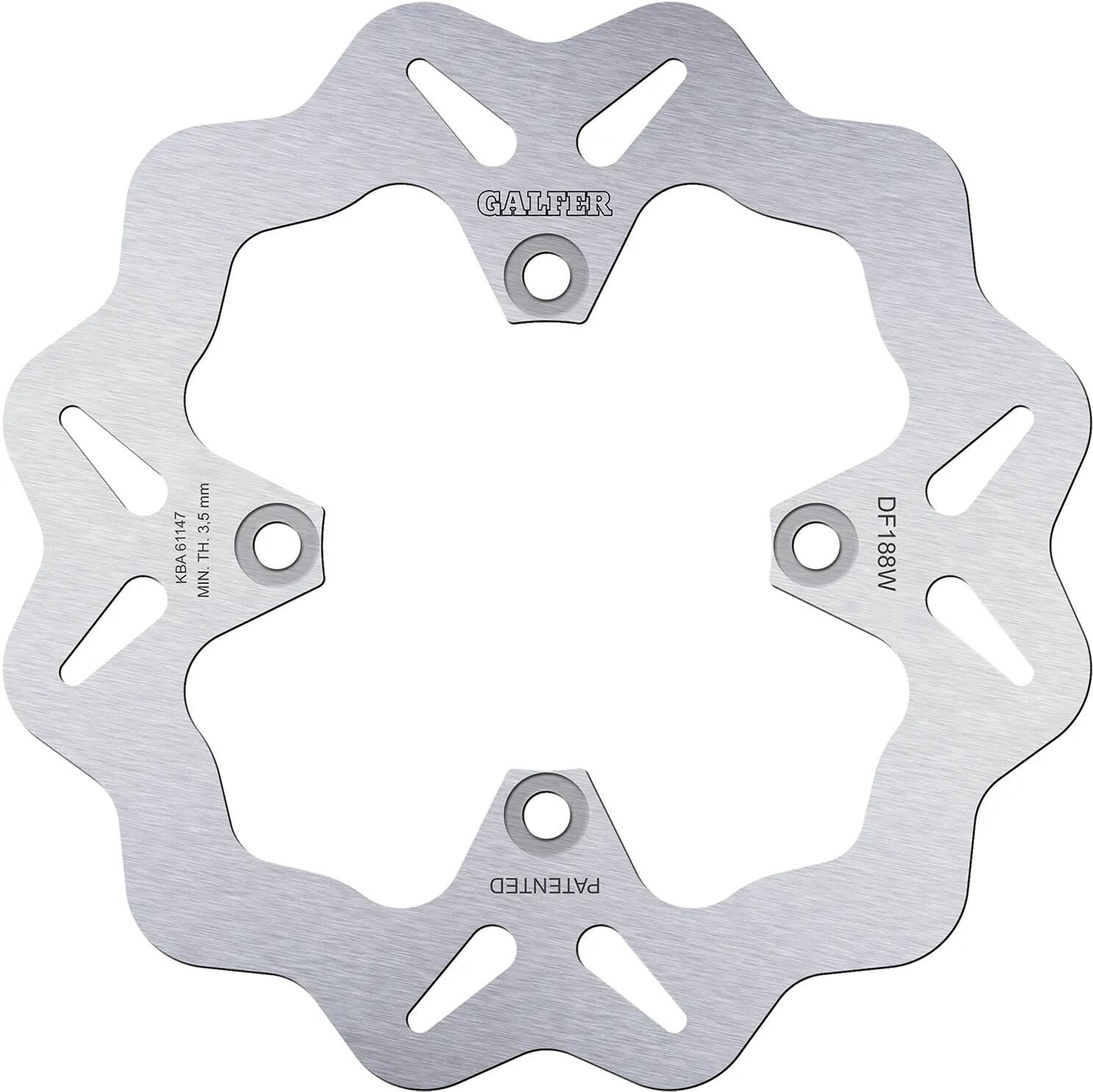 Galfer Wave-Bremsscheibe DF188 Rotor DF188 Typ W starr