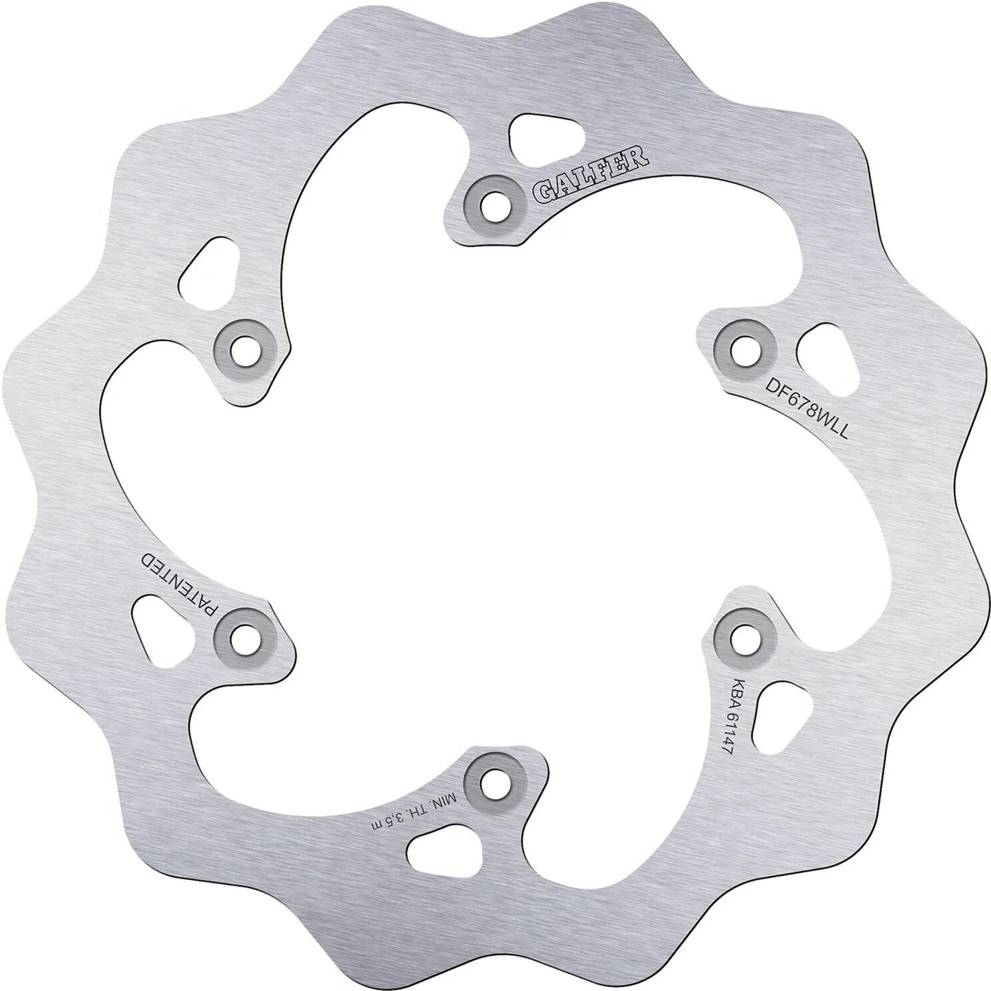 Galfer Golf Bremsscheibe DF678 Rotor DF678 wird im Gelände starr und schlammig sein