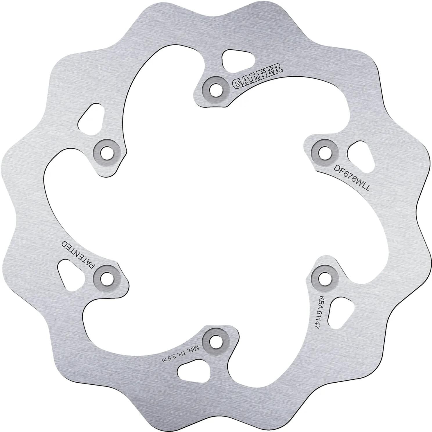 Galfer Golf Bremsscheibe DF678 Rotor DF678 wird im Gelände starr und schlammig sein