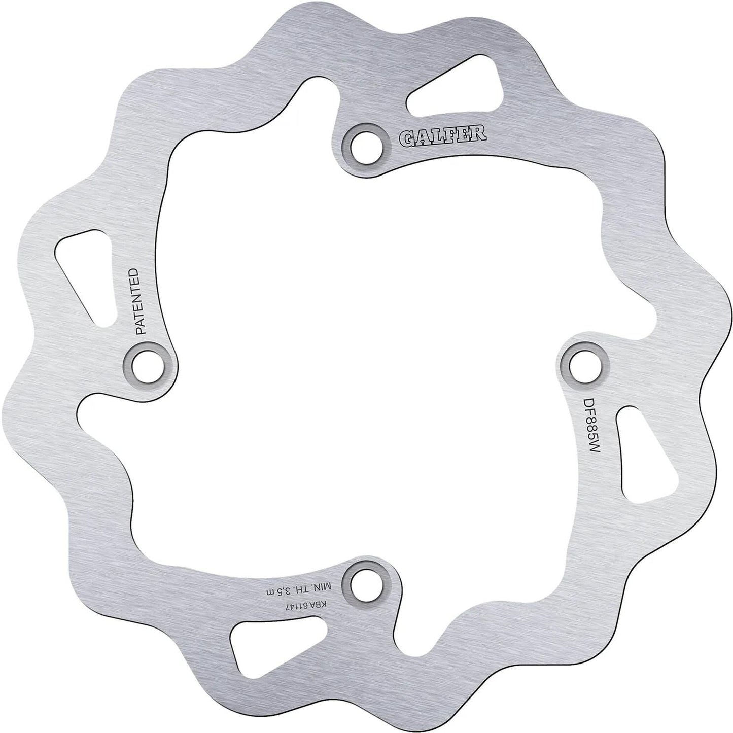 Galfer Wave-Bremsscheibe DF885 Rotor DF885 Typ W starr