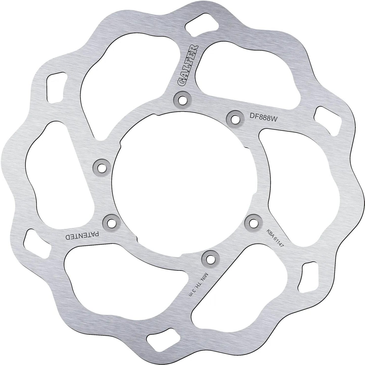 Galfer Wave-Bremsscheibe DF888 Rotor DF888 Typ W starr