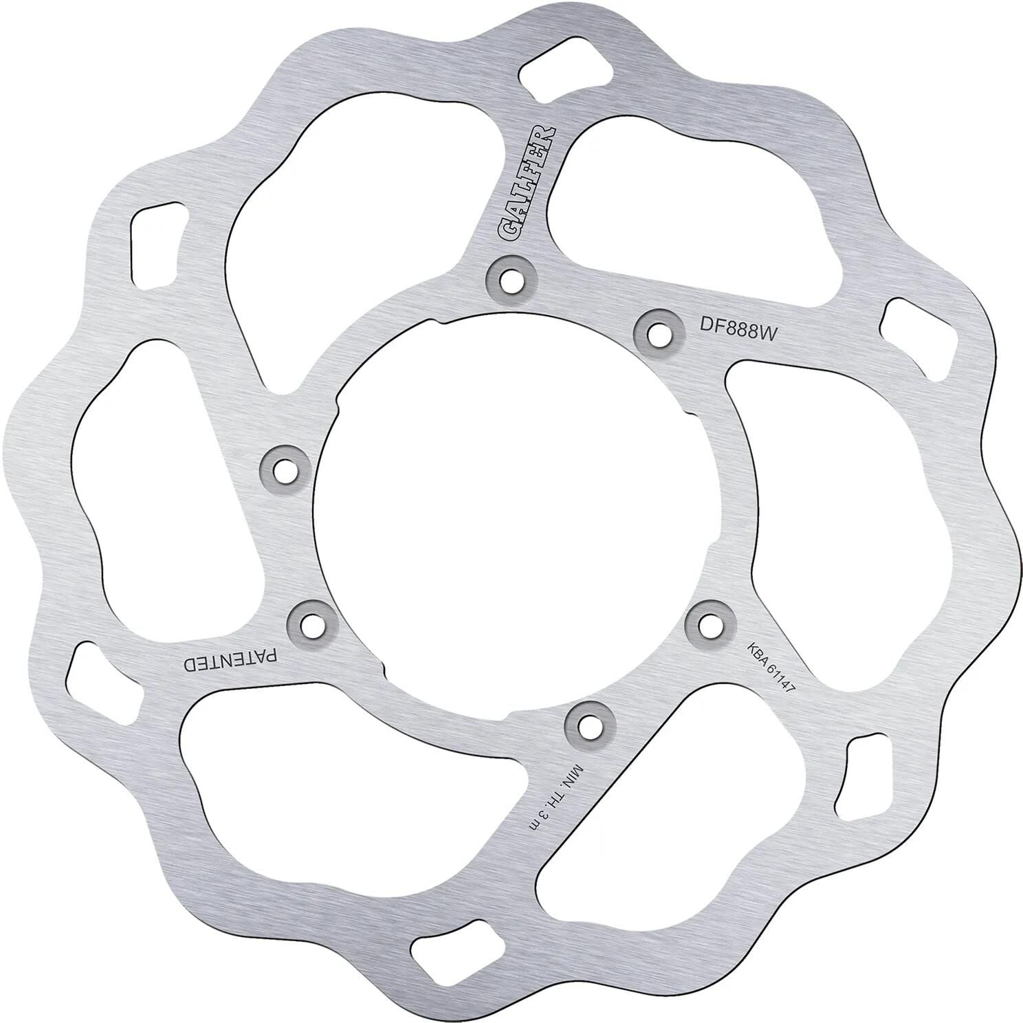 Galfer Wave-Bremsscheibe DF888 Rotor DF888 Typ W starr