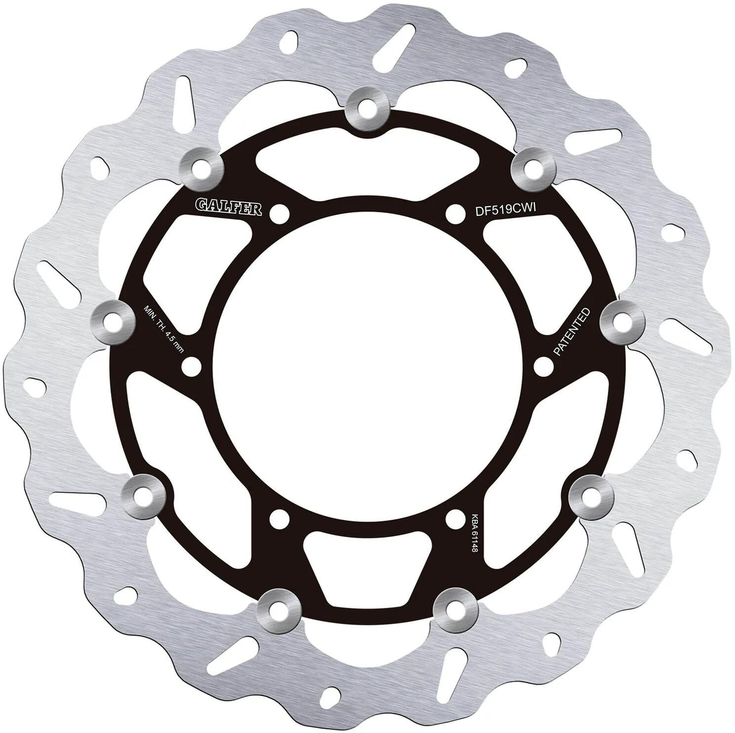 Galfer Golf Bremsscheibe DF519 Rotor Bremsscheiben schwimmend links