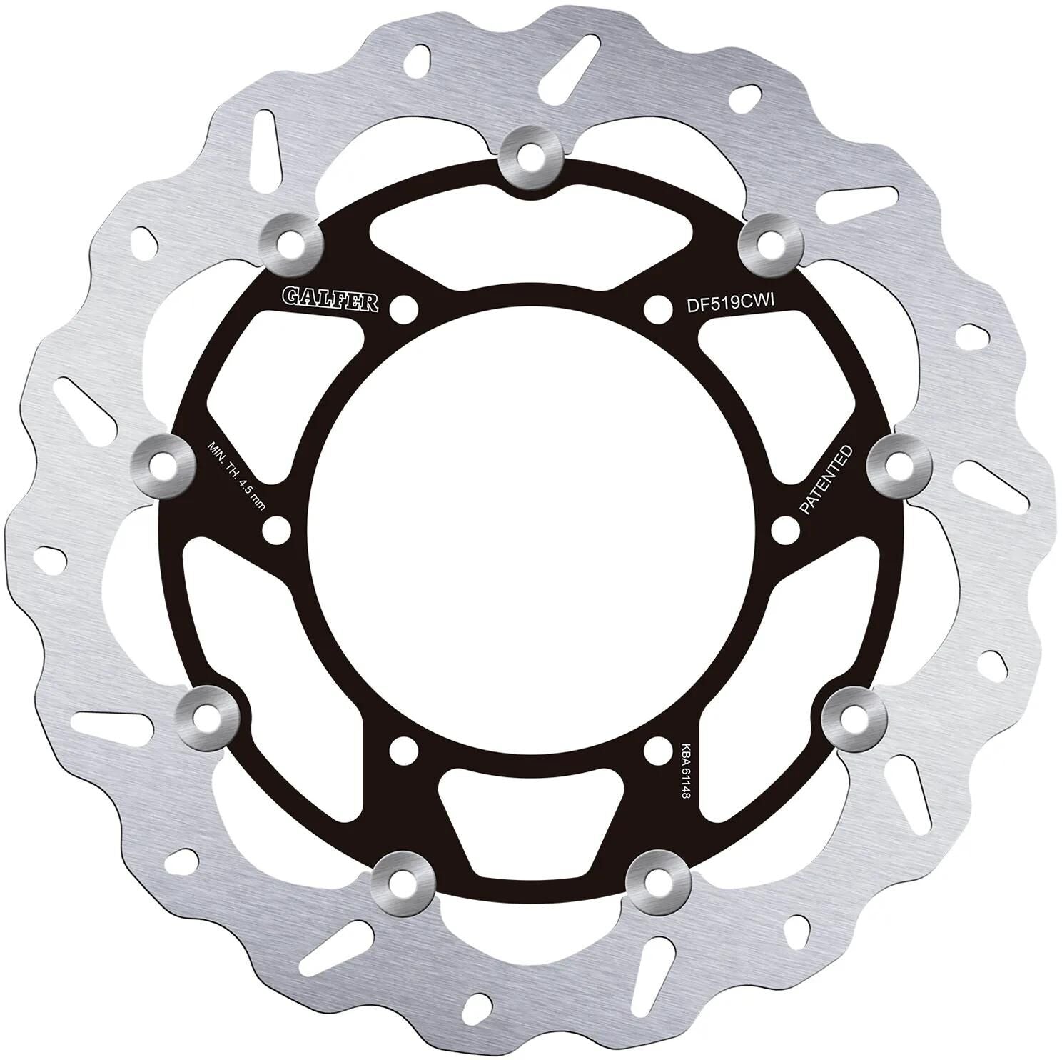 Galfer Golf Bremsscheibe DF519 Rotor Bremsscheiben schwimmend links
