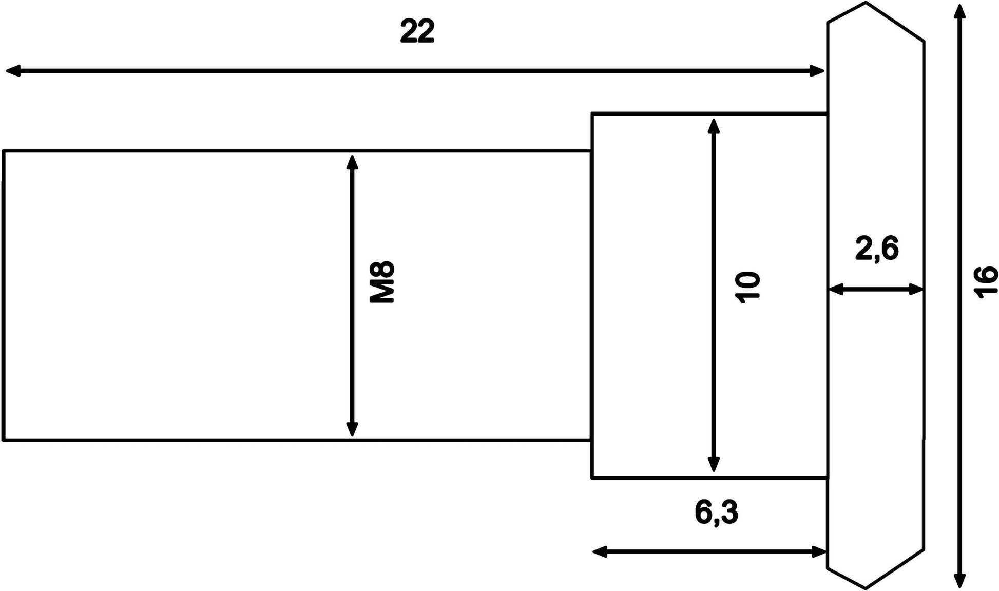 TRW -Schraube M8X1.25