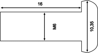 TRW -Schraube M6x1