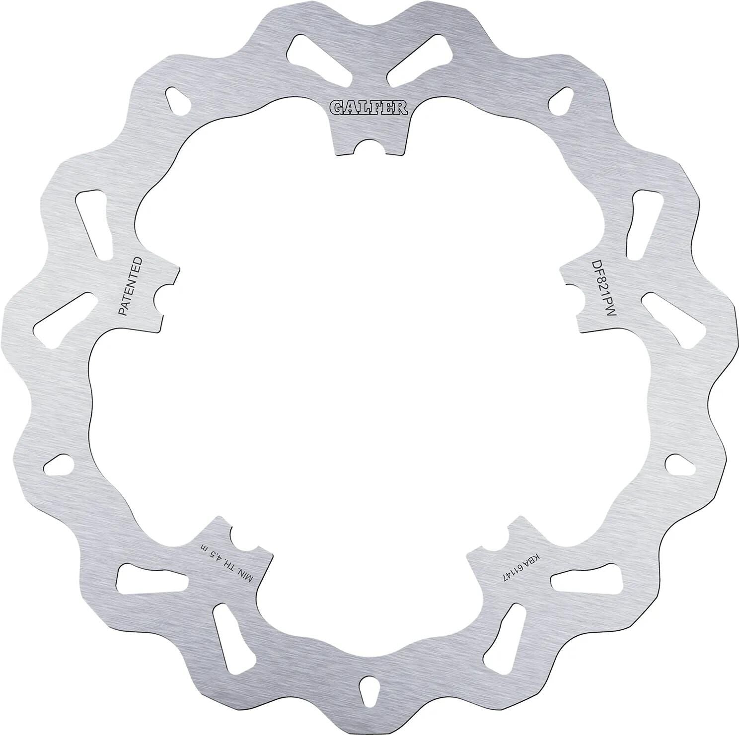 Galfer Golf Bremsscheibe DF821 Rotor DF821 Typ PW starr