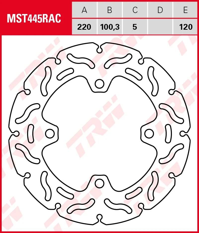 TRW -Rotor MST445RAC Starr