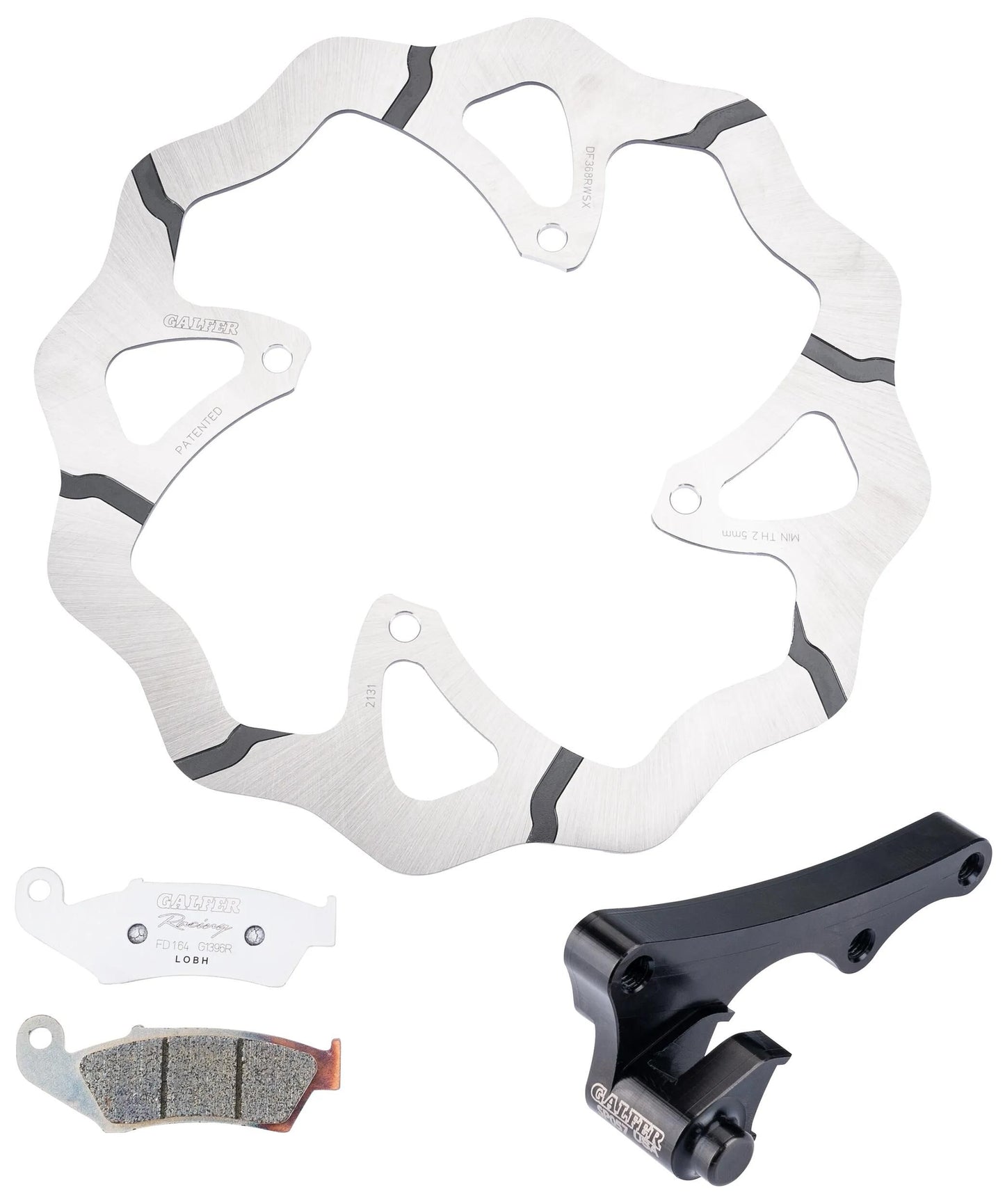 Galfer-Übergrößensatz kg368. Übermaßbausatz kg368 Typ RWSX starr gr.