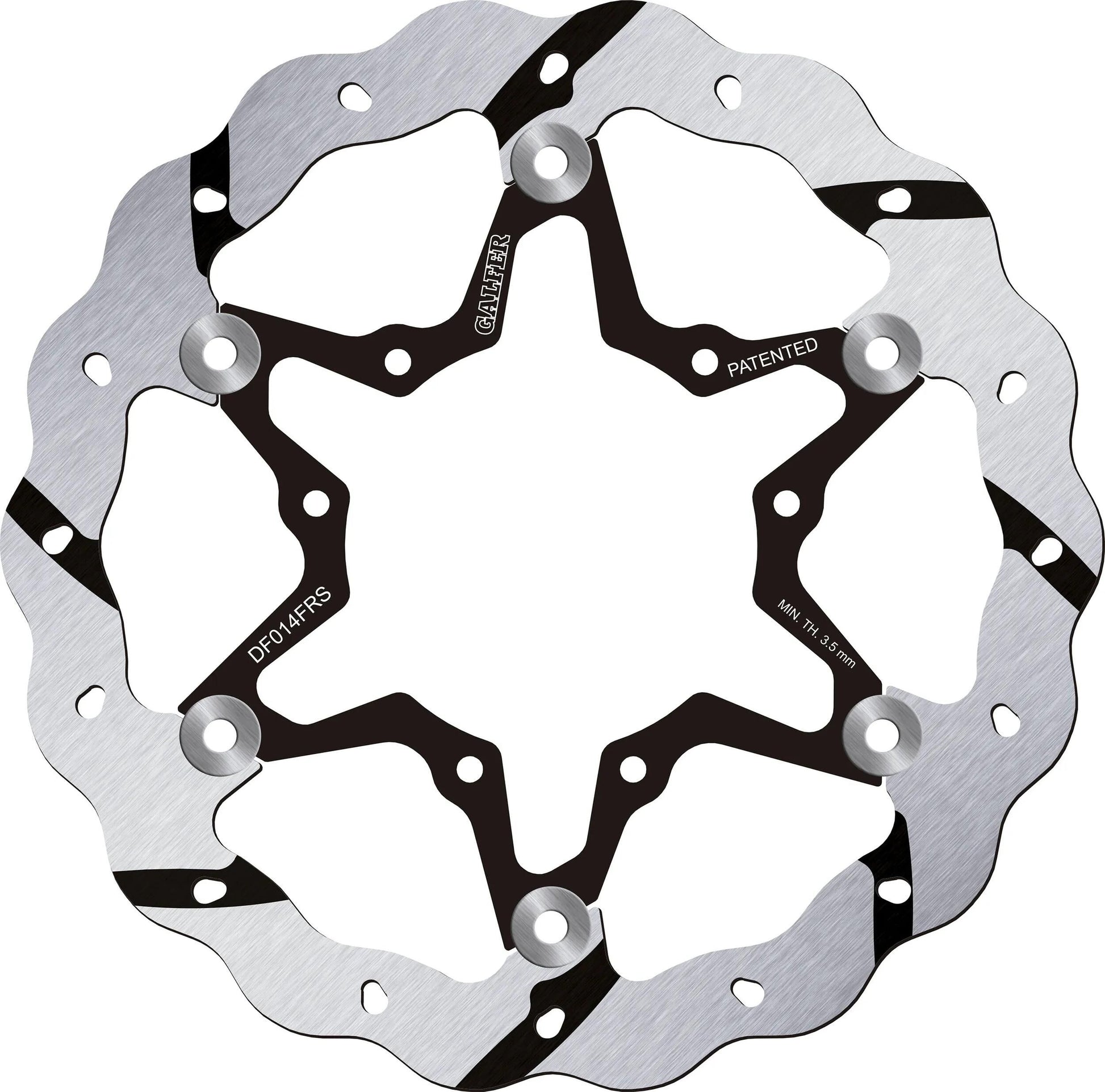 Galfer Wave-Bremsscheibe df014 Rotor df014 frs offr.overs.float.gr.