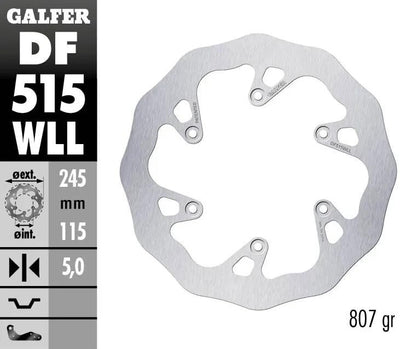 Galfer Golf Bremsscheibe DF515 Wave Rotor DF515 wird im Gelände starr und schlammig sein