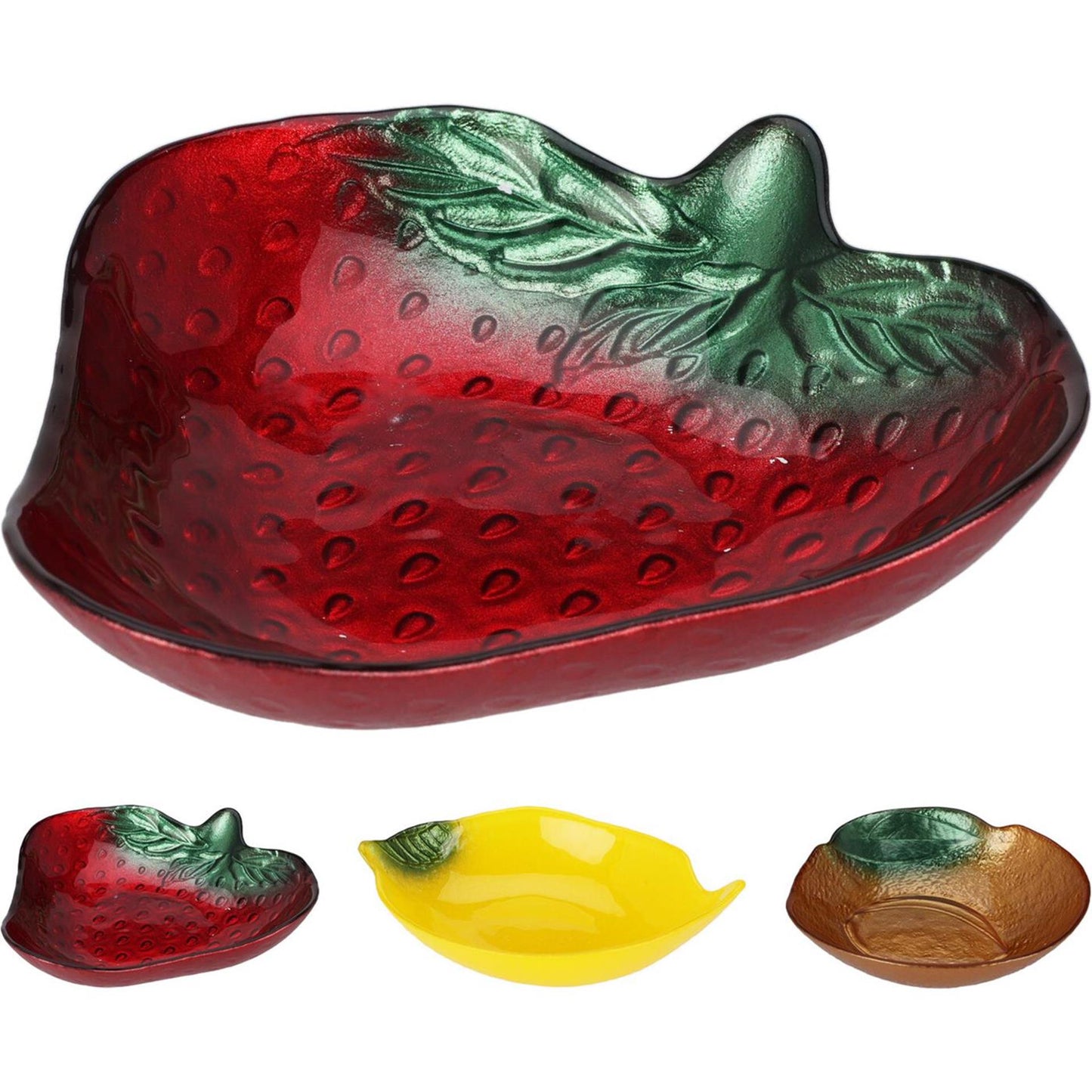 Home-Styling-Schüssel aus Glas in Fruchtform ø15cm