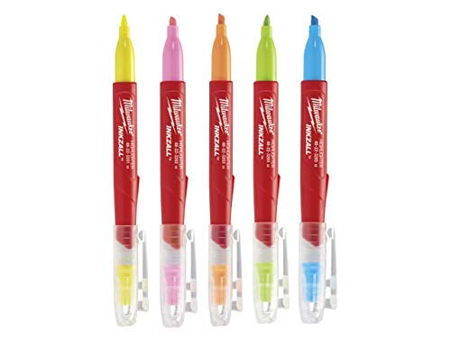 Milwaukee Zubehör Inkzall Marker Flou farbig – 5 Stück. - 48223206