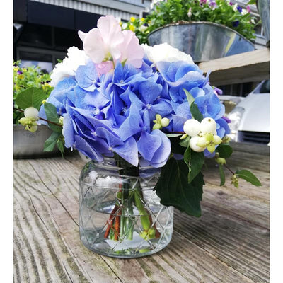 Hakbijl Glas Brüssel Vase Glas mit Motiv ø10xh10,5cm