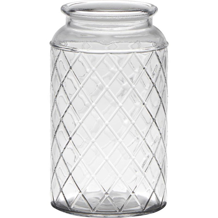 Hakbijl Glas Brüssel Vase Glas mit Motiv ø10xh18cm