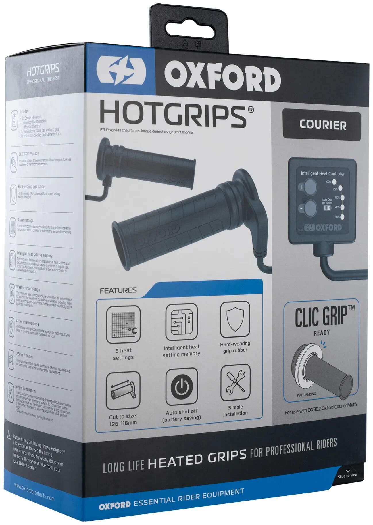 Oxford Heated Grips Adv C 22+25 mm offen 5 Praktikum
