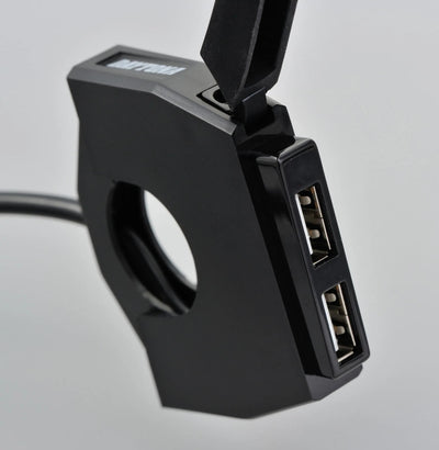 Daytona USB-Slim-Mount 2x Typ-A SW 2x 12W