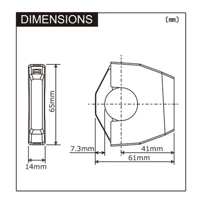 Daytona USB-Slim-Mount 2x Typ-A SW 2x 12W