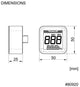 Daytona Tachometer Würfel M Speed ​​Alu SW