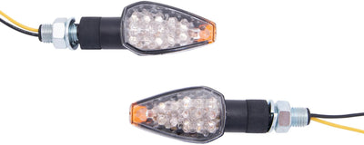 Spec-x LED-Blinkerspitzen LED-Blinker ti schwarz, Kurzarm, Paar