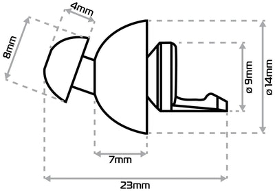 Oxford Hörschutz Filter Knospen kleine Passform