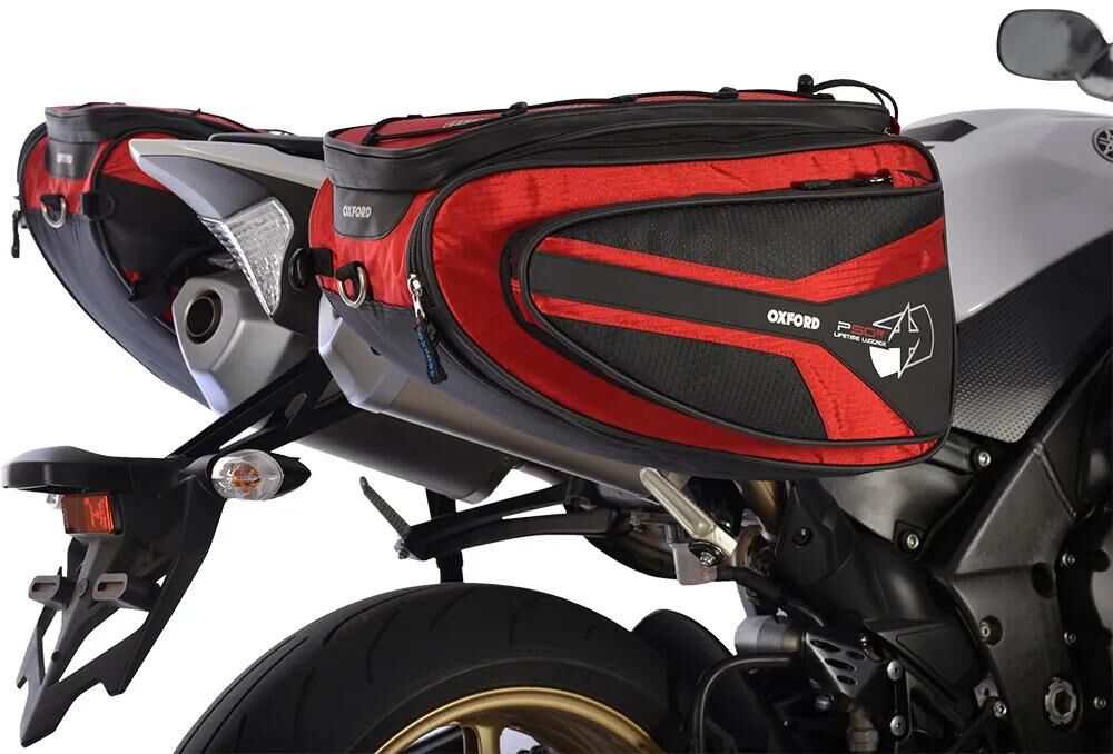 Oxford Side Bags P50R -Fahrradbeutel. Seitentaschen P50R rot 2x25l