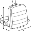 Oxford Leg Bag Aqua L1 Schwarz