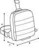 Oxford Leg Bag Aqua L1 Schwarz