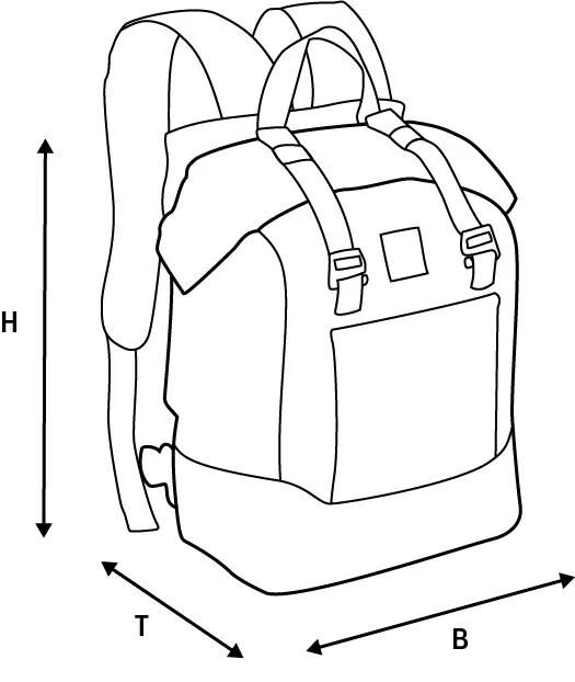 Oxford Rucksack Aqua B25 Khaki Black 25l